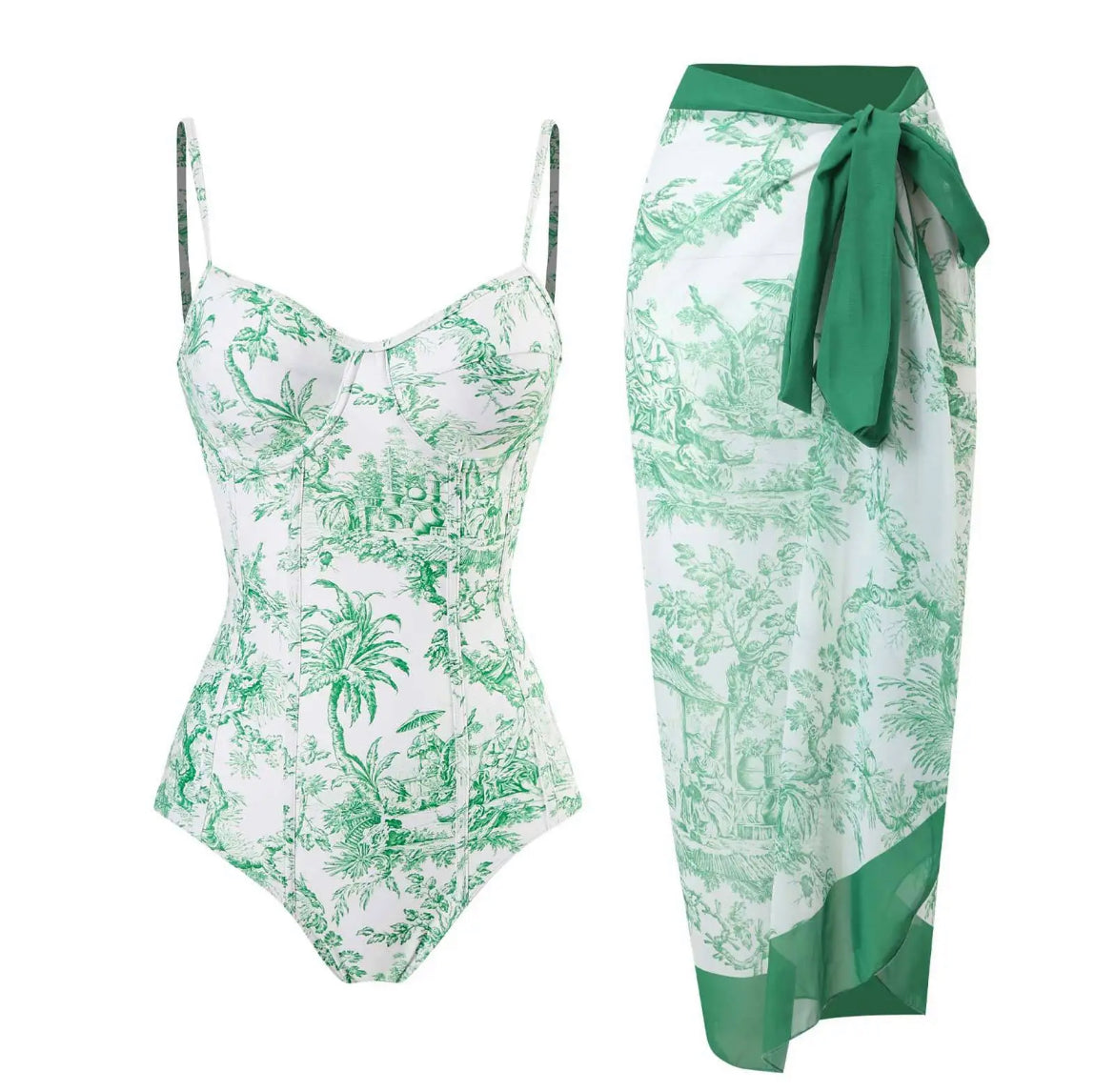 Green Wave Swimsuit